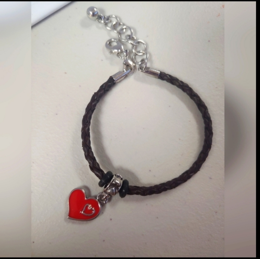 BOGO FREE! Red Heart Charm Bracelet